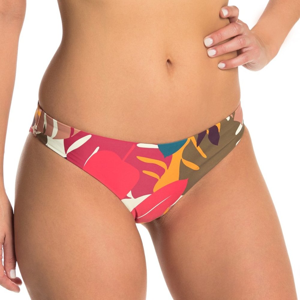 Red Carter Geometric Print Hipster Bikini Bottoms